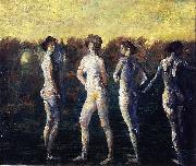 Arthur Bowen Davies Four Figures (1911) by Arthur B. Davies Spain oil painting artist